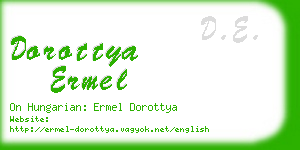 dorottya ermel business card